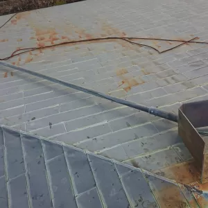 避雷針が倒れたようです 銅板屋根 芦屋 西宮 伊丹のサムネイル